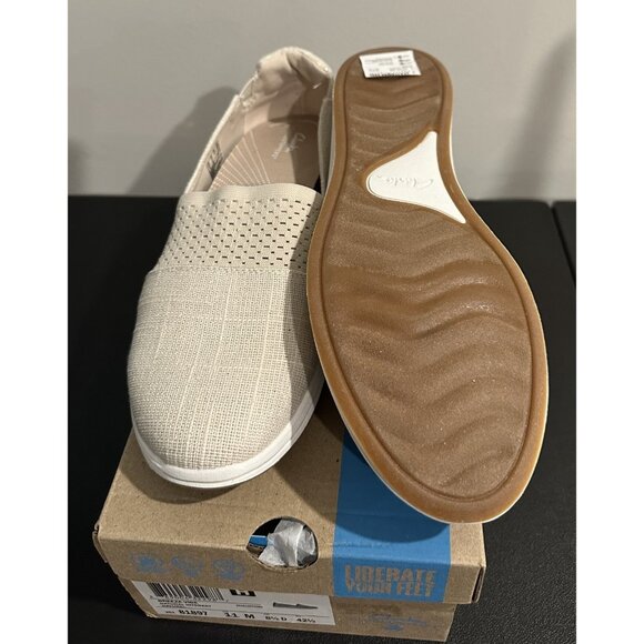NIB Clarks Cloudsteppers Womens Breeze Vibe Natural Interest size 11 M - Picture 5 of 10